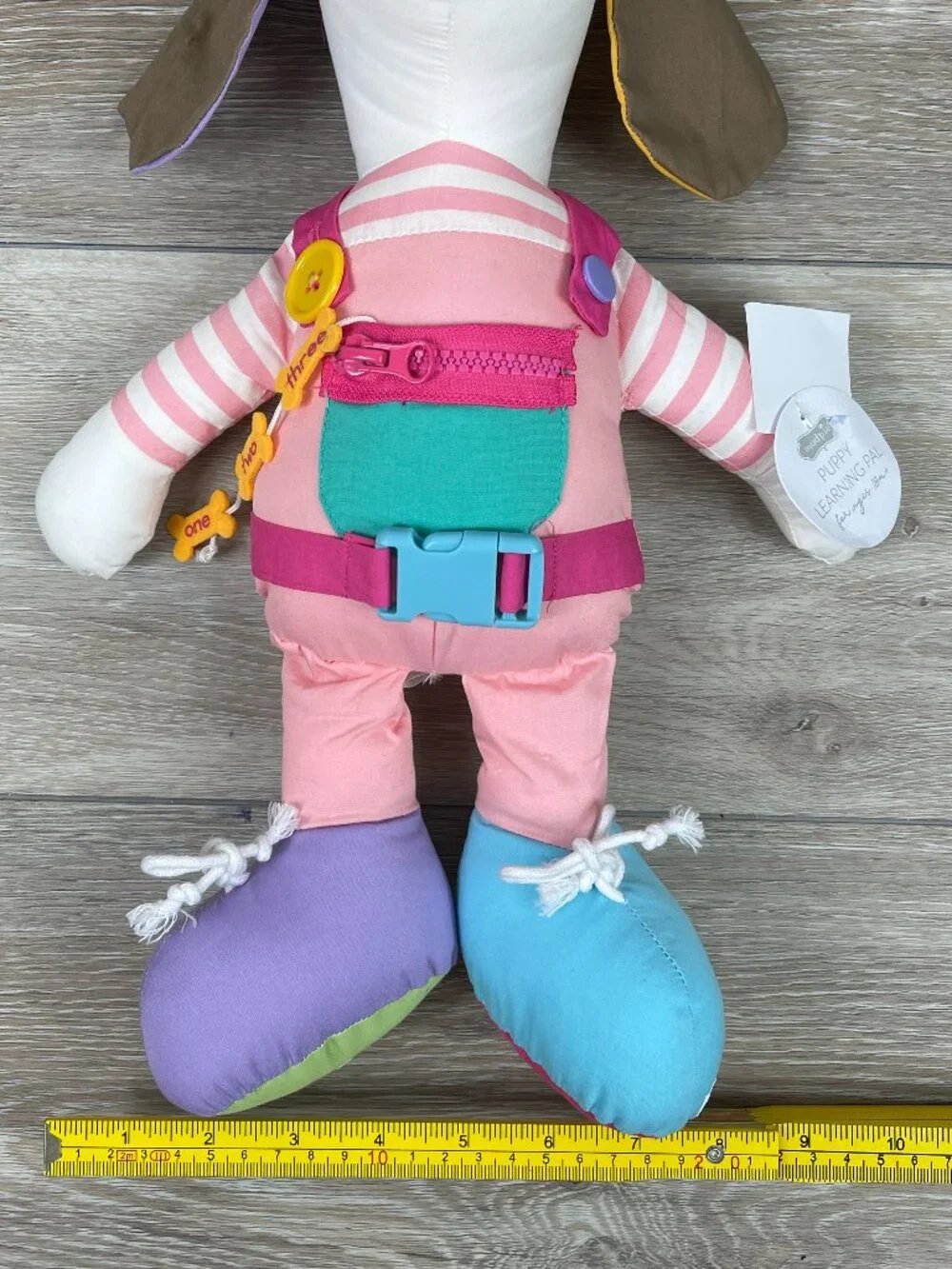 NWT Mud Pie Children's Puppy Learning Pal Plush Stuffed Puppy Dog
